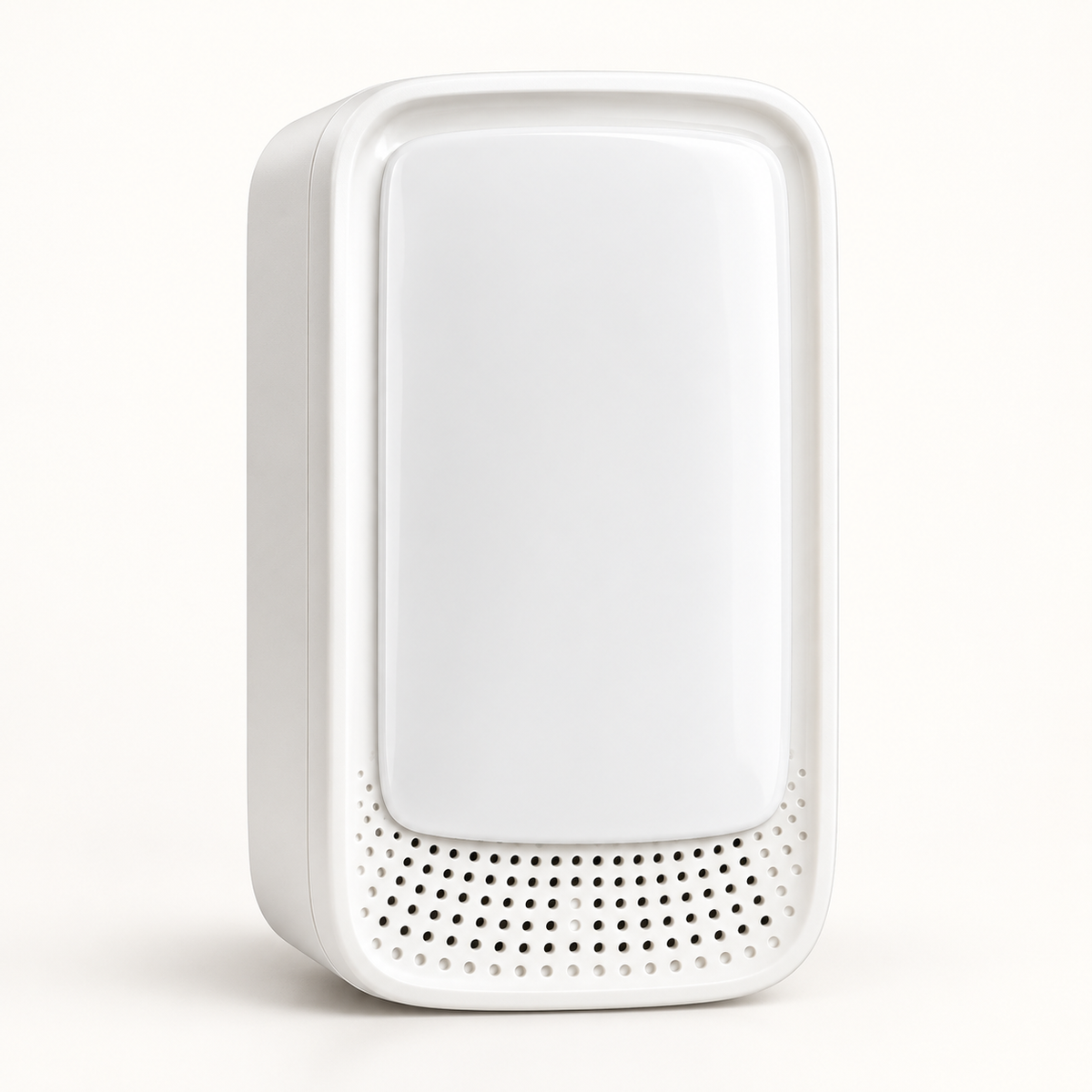 Aerensa One white plug-in ionizer, front three-quarter view